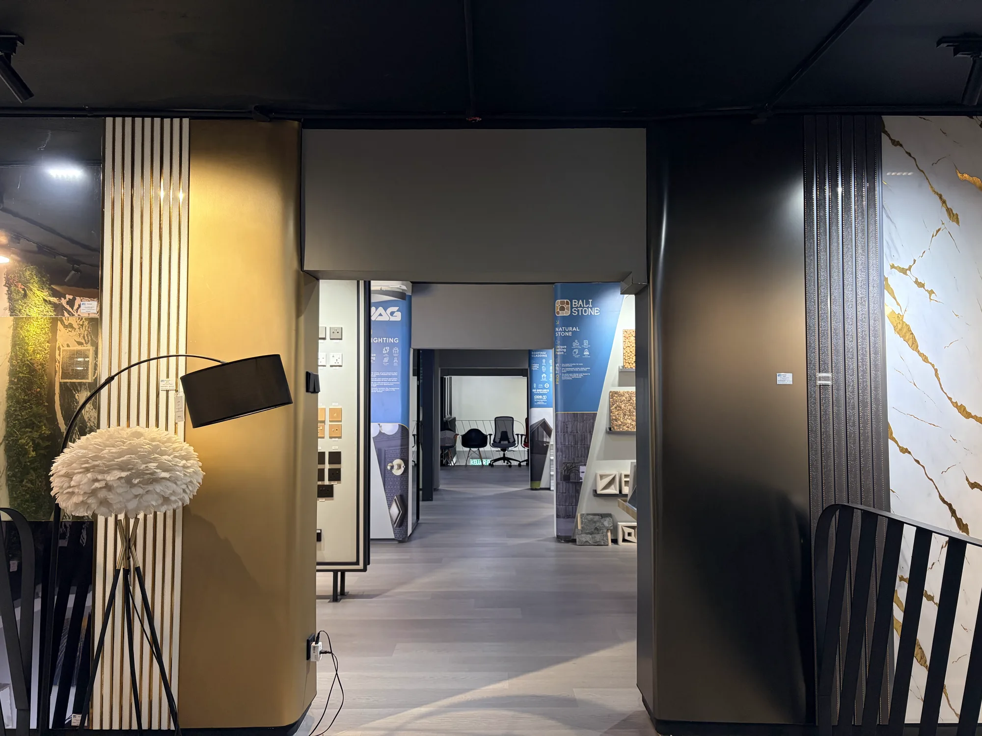 Wall panel and marble sheet displays at the MissReno showroom, Kota Kinabalu (9)